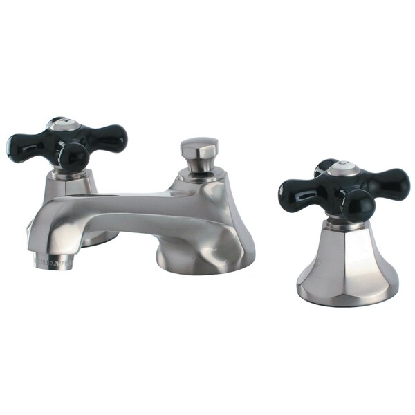 Kingston Brass KS4468PKX Duchess Widespread Bathroom Faucet W/ Brass Pop-Up, Nickel KS4468PKX - main